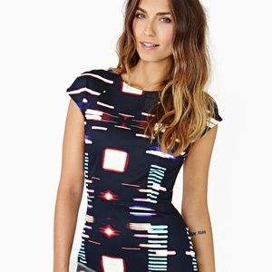 NastyGal City Lights Mini Dress - Black